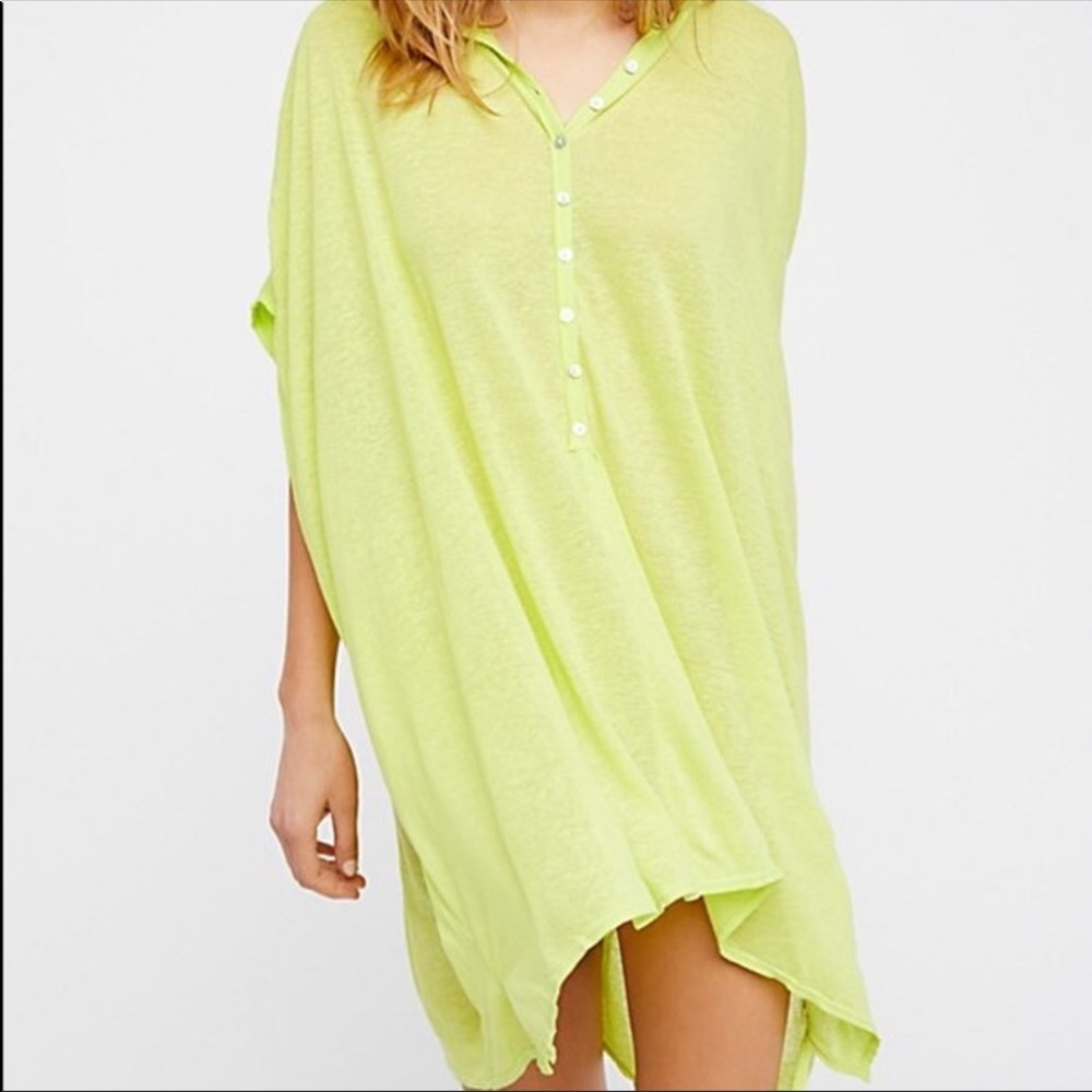 Marrakesh Mini Dress - Neon Yellow - Small